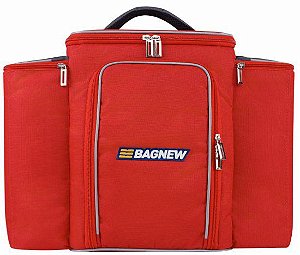 BOLSA TÉRMICA PRETA MONSTER VERMELHA - 6 POTES