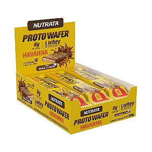 PROTO WAFER SABOR DULCE DE LECHE HAVANNA DISPLAY COM 12 WAFERS DE 30G - NUTRATA