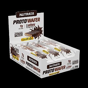 PROTO WAFER SABOR CHOCOLATE BELGA DISPLAY COM 12 WAFERS DE 30G