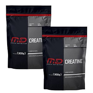 Creatina MD 100% pura refil 2x (300g)- MD
