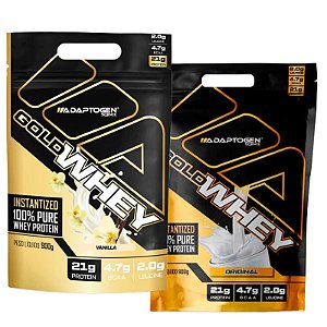 Gold Whey 2X 900g refil - ADAPTOGEN IMPORTADO
