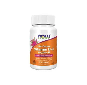 Vitamina D3 10.000 - 120 Softgels - Now Foods
