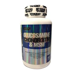 ￼Glucosamina Condroitina & Msm 60caps Strong Target - Original Importado