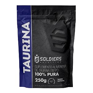 L-Taurina 250g - 100% Pura Importada - Soldiers Nutrition