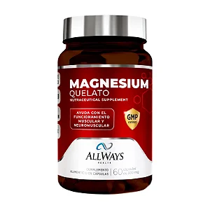 MAGNESIUM QUELATO - 60 CAPSULAS - ALLWAYS HEALTH