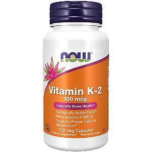 Vitamina K2 100mcg Now Foods 100Veg caps