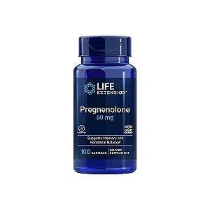 Pregnenolona 50mg 100 Cápsulas - Life Extension