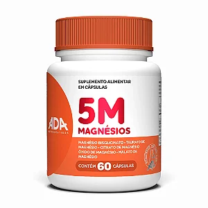 5 Magnésios - 60 Cápsulas - 5M - Ada Nutracêuticos