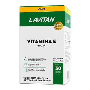 Vitamina E Lavitan 400UI - 30 Cápsulas