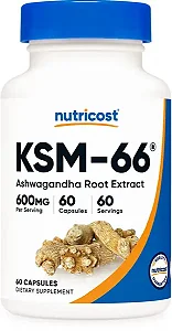 KSM-66 Extrato da Raiz de Ashwagandha - 600 mg - 60 Caps