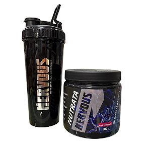 Pré Treino Nervous 300g - Nutrata + Coqueteleira