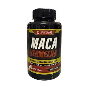 Maca Vermelha 1000mg – 60 Cápsulas | Lander Labs