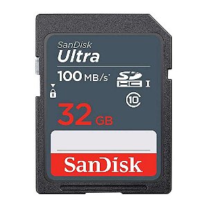 Cartão de Memória SanDisk SDHC Ultra 32GB 100 MB/s