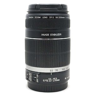 Lente Canon EF-S 55-250mm f/4-5.6 IS Usada
