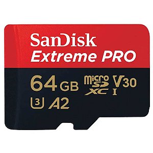 Cartão de Memória SanDisk Micro SDXC Extreme Pro 64GB 170 MB/s