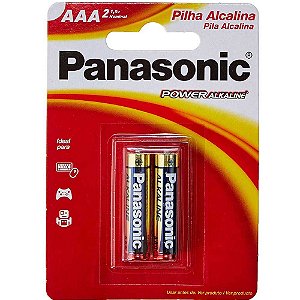 Pilha AAA Panasonic com 2 Unidades