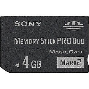 Cartão de Memória Sony Memory Stick Pro Duo Mark 2 4GB