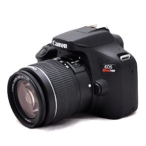 Câmera Canon EOS Rebel T100 com Lente 18-55mm DC III Seminova