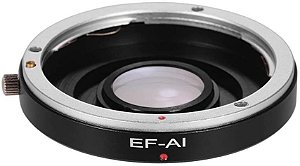 Adaptador de Lente Canon EF EF-S para Nikon AI F