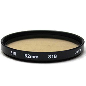 Filtro S&K 52mm 81B para Correção de Cor