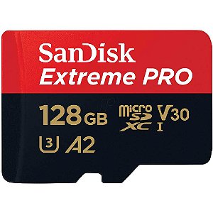 Cartão de Memória SanDisk Micro SDXC Extreme Pro 128GB 170 MB/s