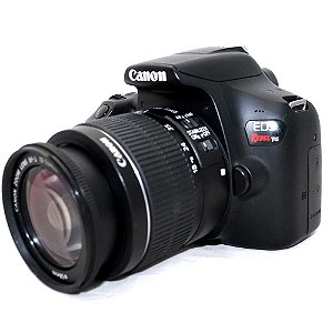 Câmera Canon EOS Rebel T6 com Lente 18-55mm IS II Seminova