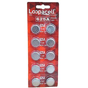 Bateria Loopacell 625A Cartela com 10 Unidades