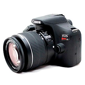 Câmera Canon EOS Rebel T7+ com Lente 18-55mm IS II Seminova