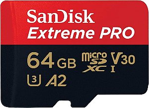 Cartão de Memória SanDisk Micro SDXC Extreme Pro 64GB 200 MB/s