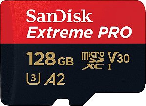 Cartão de Memória SanDisk Micro SDXC Extreme Pro 128GB 200 MB/s