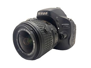 Câmera Nikon D5100 com Lente 18-55mm f/3.5-5.6G II DX VR Seminova
