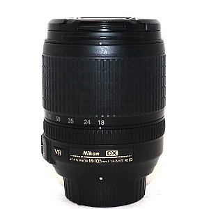 Lente Nikon AF-S DX Nikkor 18-105mm f/3.5-5.6G ED VR Seminova