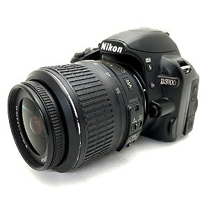 Câmera Nikon D3100 com Lente 18-55mm Seminova