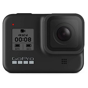 Câmera de Ação GoPro Hero8 Black Bundle com Cartão de Memória e Acessórios