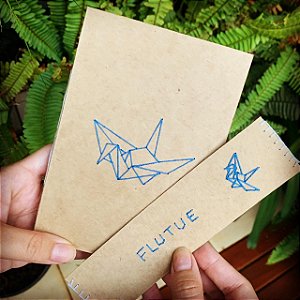 Kit Flutua | Caderno A6 + Marcador de Página