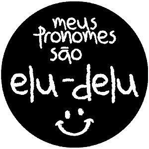 Botton elu|delu preto e branco