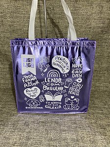 Ecobag roxa brilhante