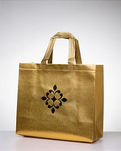 SACOLA DE PRESENTE REAL - DOURADA