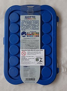 Aquarela em pastilhas mini - 24 cores - Giotto