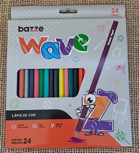 Lápís de cor c/ 24 Wave Bazze