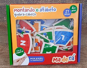 Quebra-cabeça Montando o alfabeto - Maderá - Toyster
