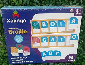 Quebra-cabeça de encaixe - Aprendendo Braille - Xalingo
