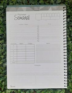 Caderno universitário capa dura - 96 folhas -  Planner Infinity - Tamoio
