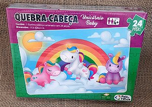 Quebra-cabeça Unicórnio Baby - 24 peças - Pais & Filhos