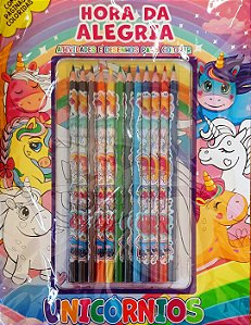 Hora da Alegria - Atividades e desenhos para colorir - Unicórnios - Editora On Line