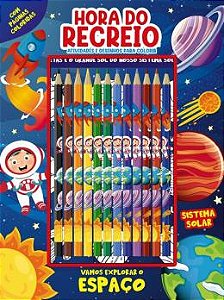 Hora do recreio - Atividades e desenhos para colorir - Sistema solar - Vamos explorar o espaço - Editora On Line
