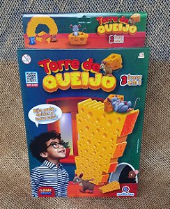 Torre de queijo - 3 jogos em 1 - Polibrinq