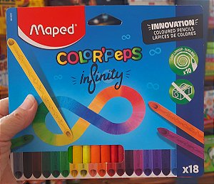 Lápis de cor Infinity - 18 cores - Maped