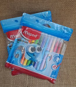 Caneta hidrocor Color'Peps Ocean c/ 12 cores - Maped
