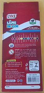 Lápis de cor Eco Lyke c/ 12 cores - Lyke